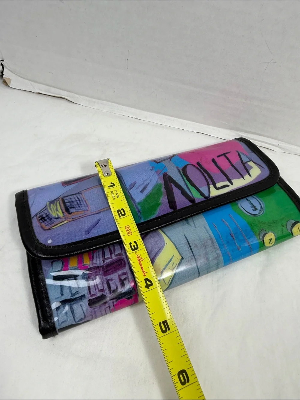 Vintage Nolita Colorful Graphic Clutch Wallet - Multicolor
